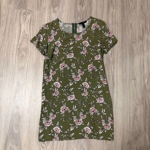 Forever 21 Floral Mini Shirt Dress